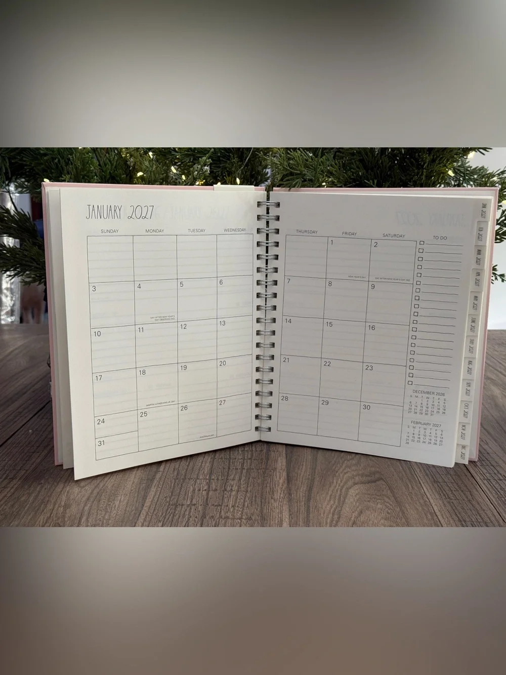 Brand NEW w/Tags Rae Dunn MAKE IT HAPPEN 17 Month Spiral Planner Aug ‘26-Dec ‘27